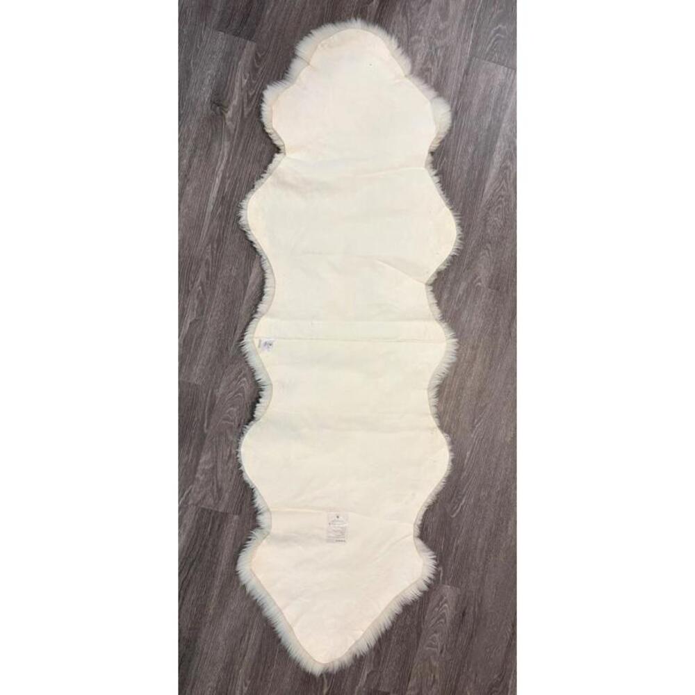 RH Baby & Child Natural New Zealand Sheepskin Double Pelt 71" x 23.5" Ivory - Picture 2 of 7